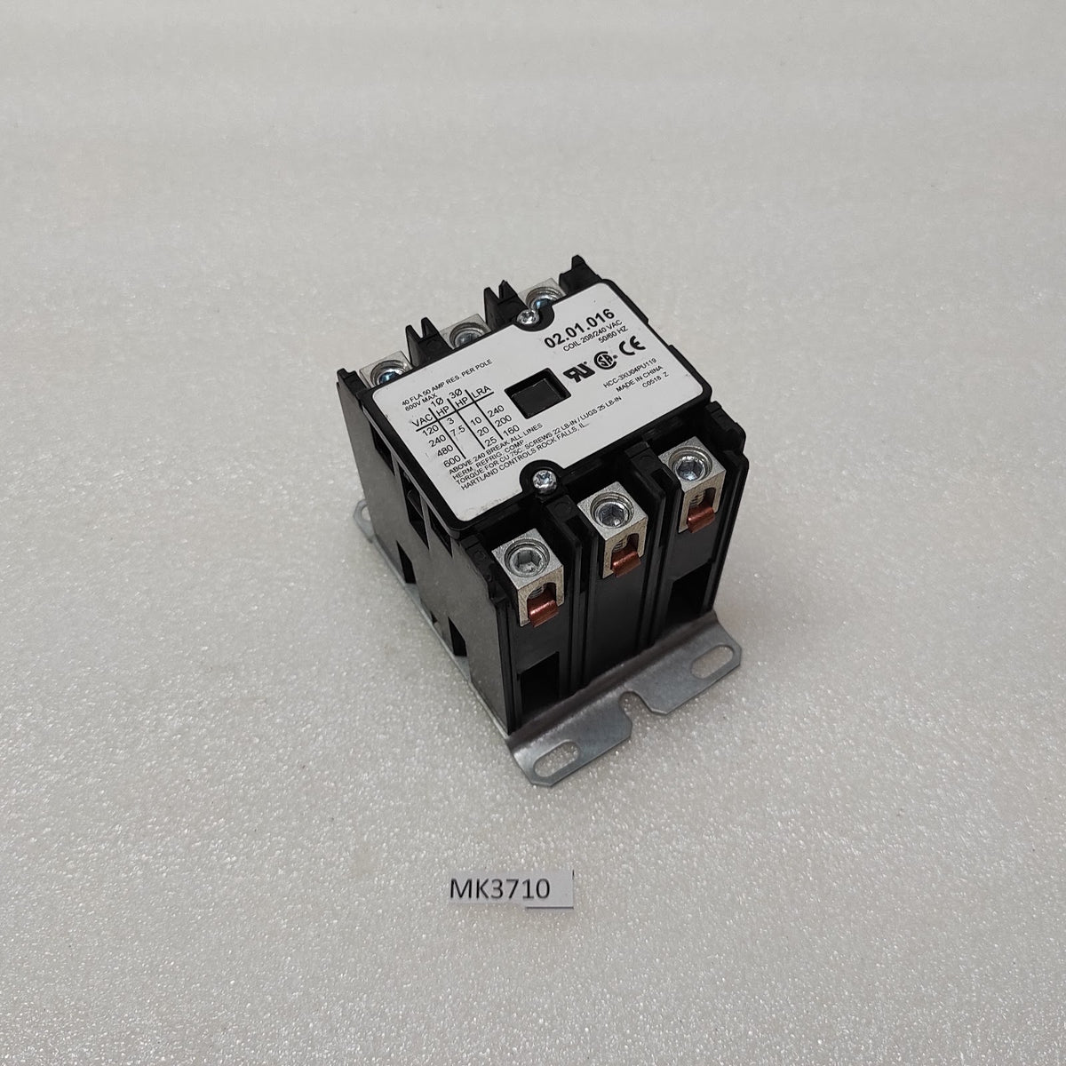02.01.016 MAGNETIC CONTACTOR HCC-3XU04PU119 208/240VAC