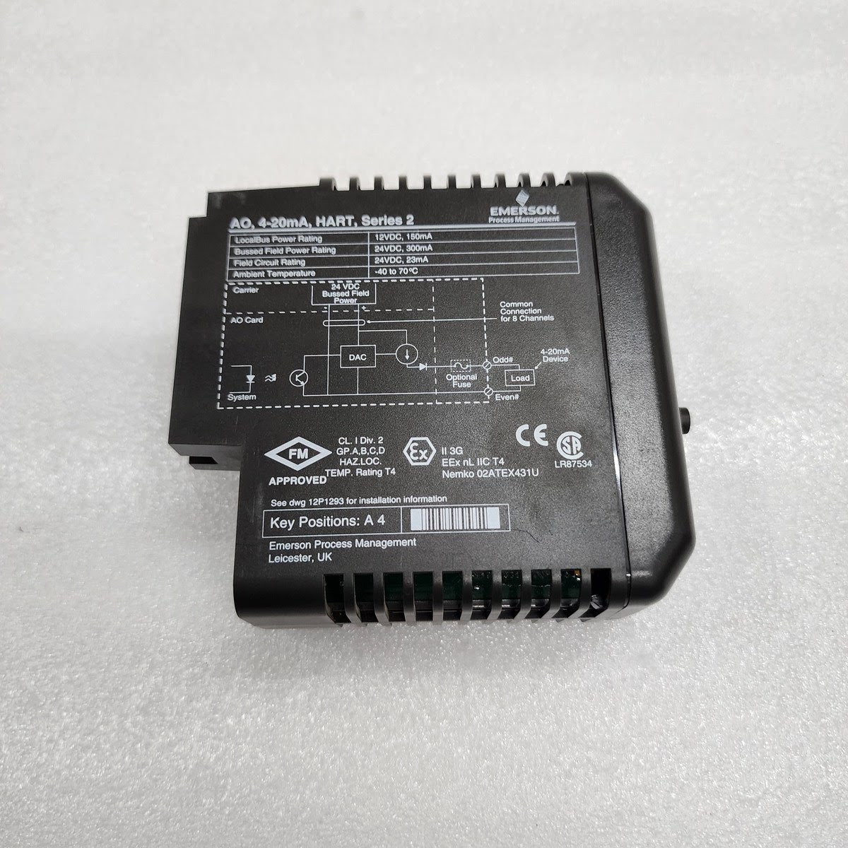 EMERSON KJ3221X1-BA1 SERIE 2 AO HART 4-20mA 12P2531X122