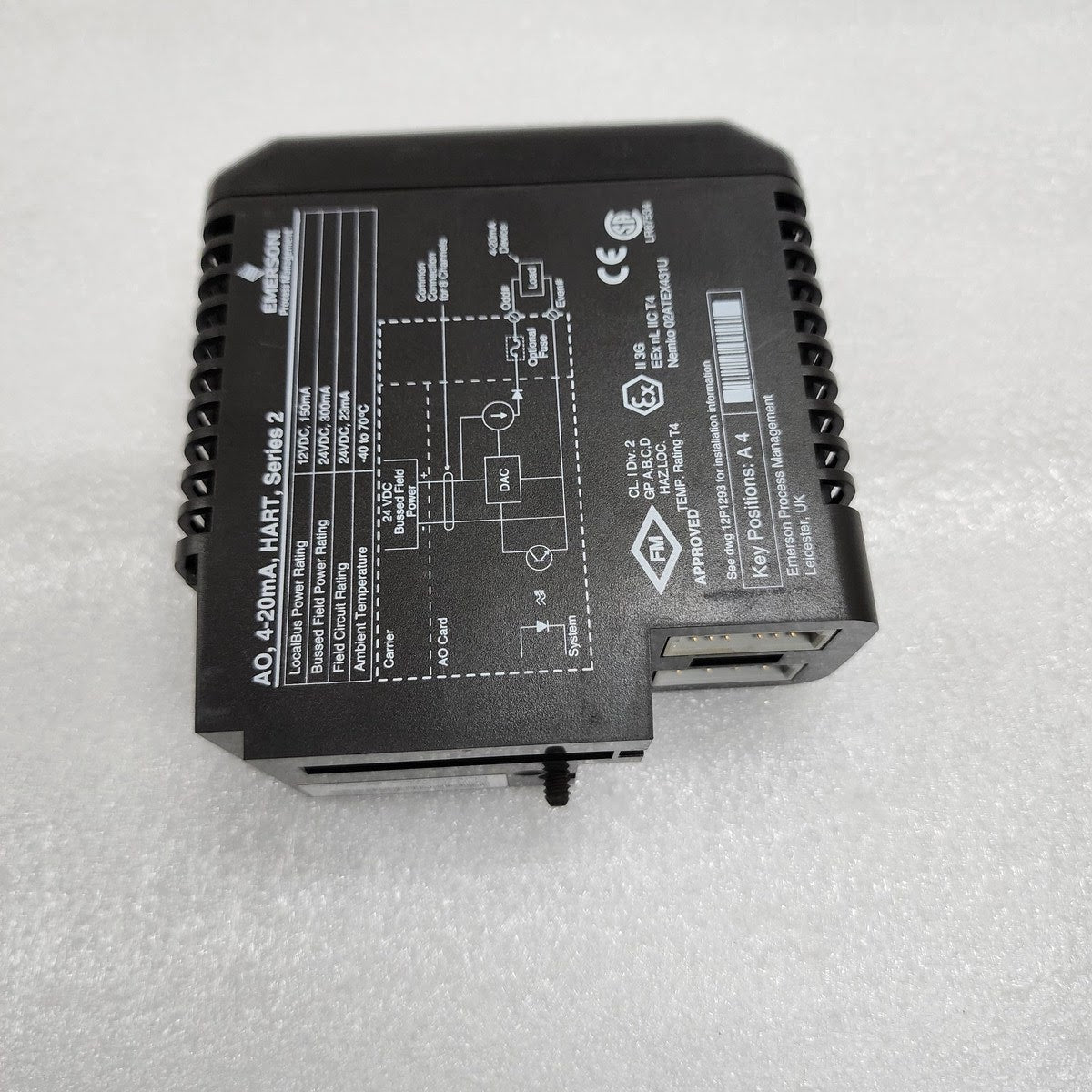EMERSON KJ3221X1-BA1 SERIE 2 AO HART 4-20mA 12P2531X122