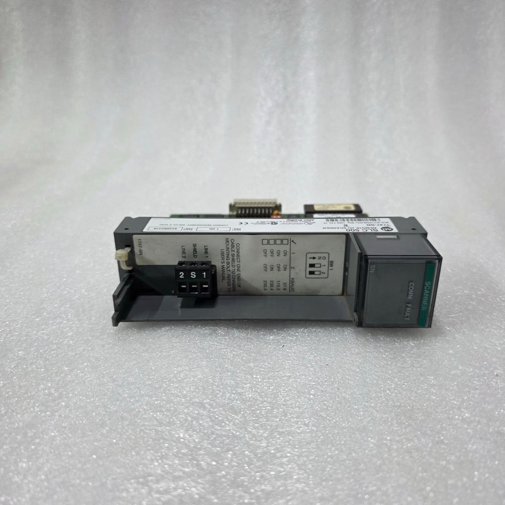 A BRADLEY SLC 500 REMOTE I/O SCANNER 1747-SN SERIES B PLC MODULE