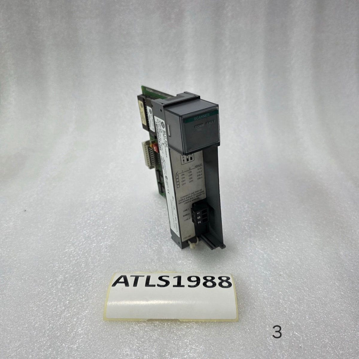 A BRADLEY SLC 500 REMOTE I/O SCANNER 1747-SN SERIES B PLC MODULE