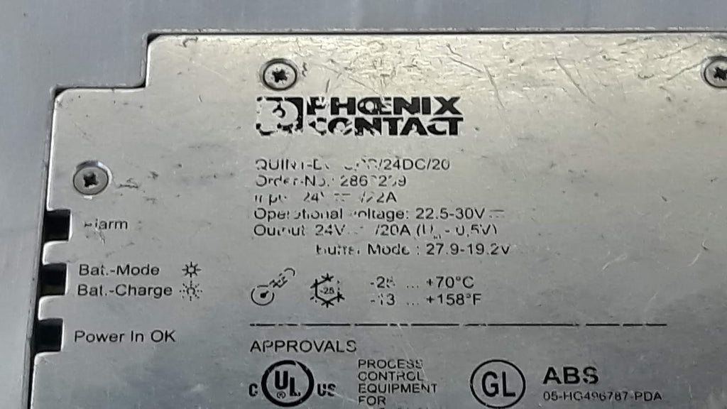 Phoenix Quint DC-UPS 20A Uninterruptible Power Supply Unit