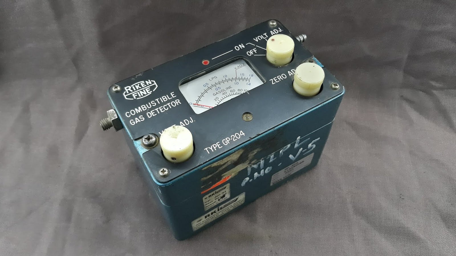 Riken Keiki Fine GP-204 Combustible Gas Detector Laboratory Analysis Gauge
