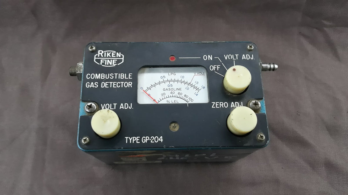Riken Keiki Fine GP-204 Combustible Gas Detector Laboratory Analysis Gauge