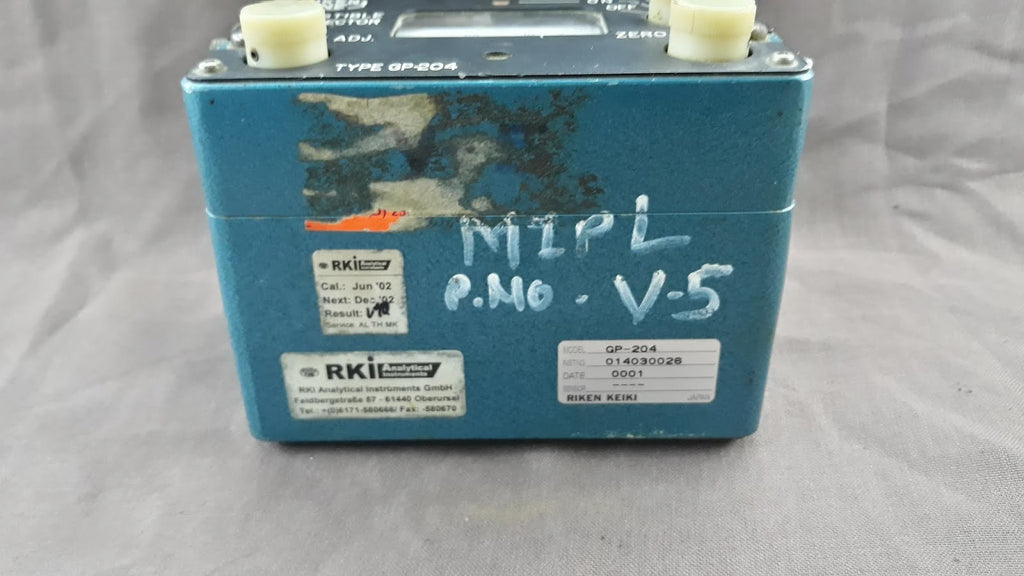 Riken Keiki Fine GP-204 Combustible Gas Detector Laboratory Analysis Gauge