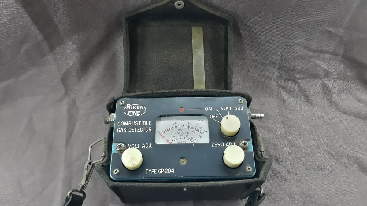 Riken Keiki Fine GP-204 Combustible Gas Detector Laboratory Analysis Gauge