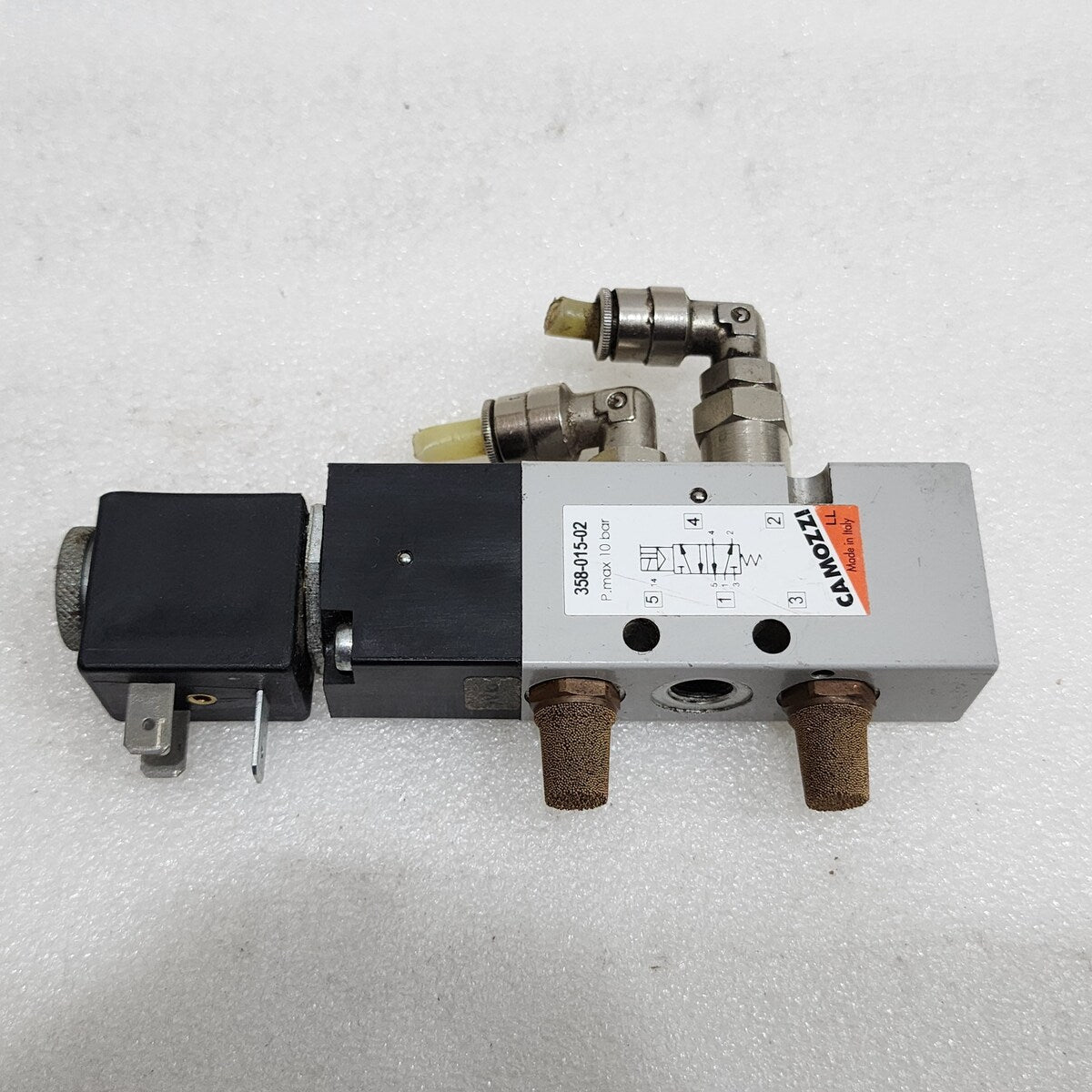CAMOZZI 358-015-02 SOLENOID VALVE 10 BAR