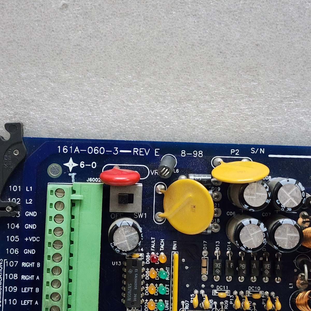 RYCO 161A-060-3 REV E PC BOARD SCREW TERMINALS LED INDICATORS