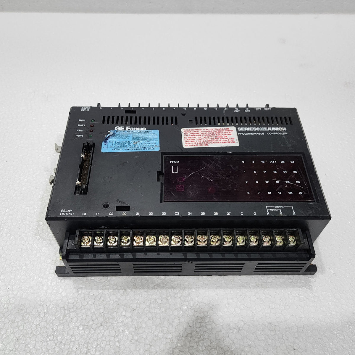 GE FANUC IC609SJR120C SERIES ONE JUNIOR BASIC PROGRAMMABLE UNIT