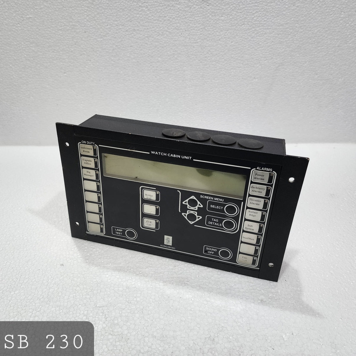 KONGSBERG 8100261 REV A WCO DISPLAY
