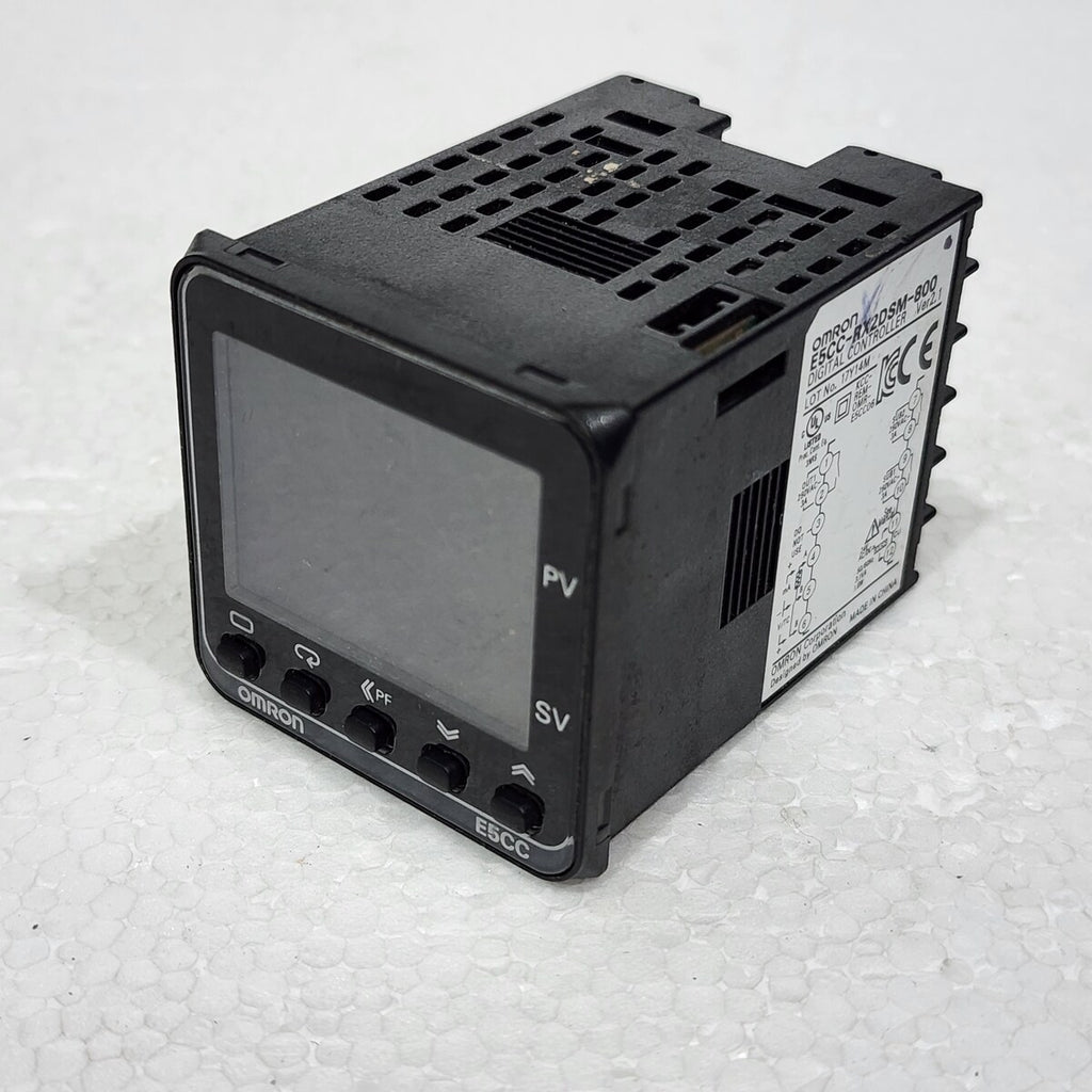 OMRON E5CC-RX2DSM-800 VER 2.1 DIGITAL TEMPERATURE CONTROLLER 24V AC/DC