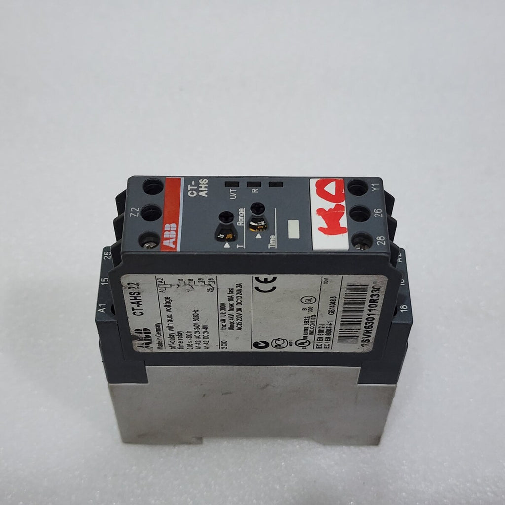 ABB CT-AHS.22 OFF DELAY WITH AUX VOLTAGE TIME RELAY 1SVR630110R3300