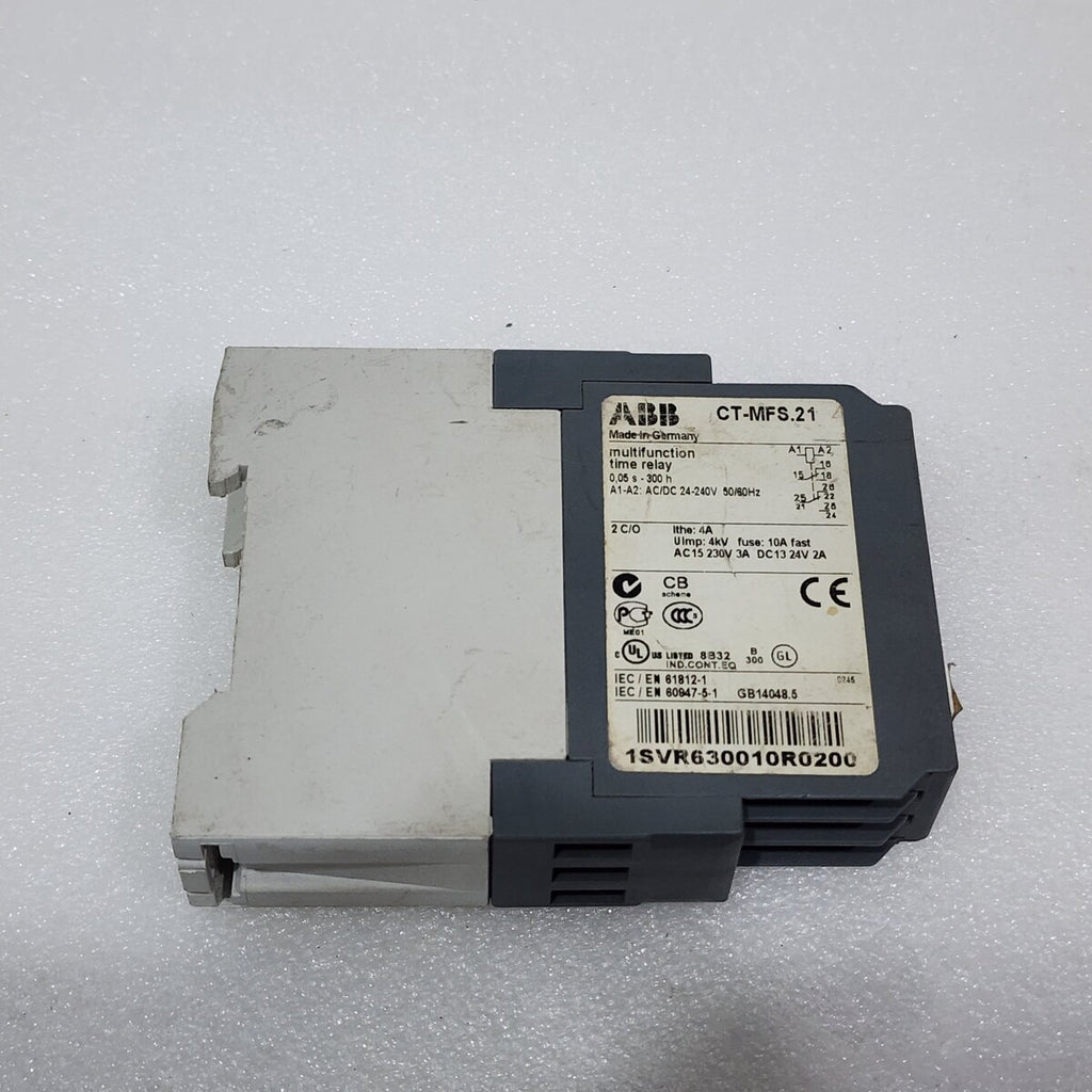ABB CT-MFS.21 MULTIFUNCTION TIME RELAY 1SVR630010R0200 24-240VAC/DC