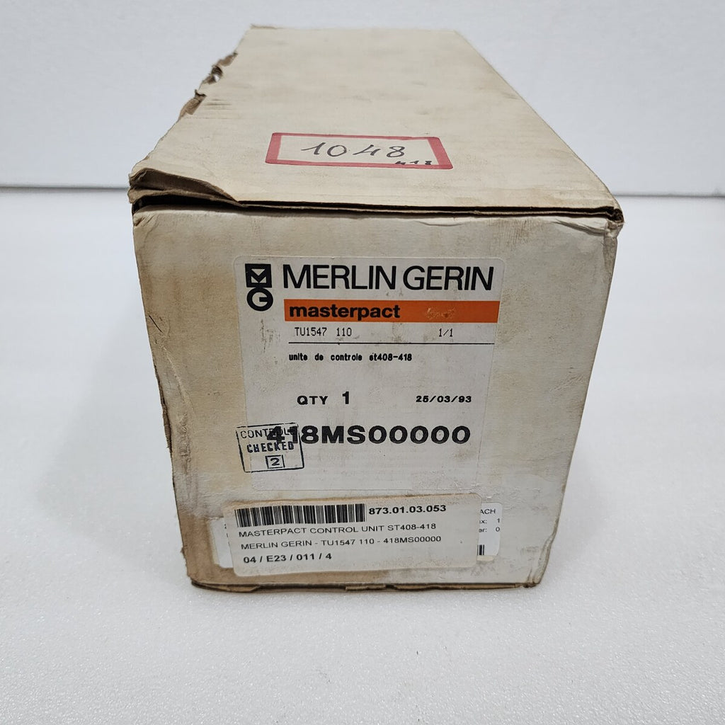 MERLIN GERIN ST 418 S MASTERPACT CONTROL UNIT TU1547 110 1200A
