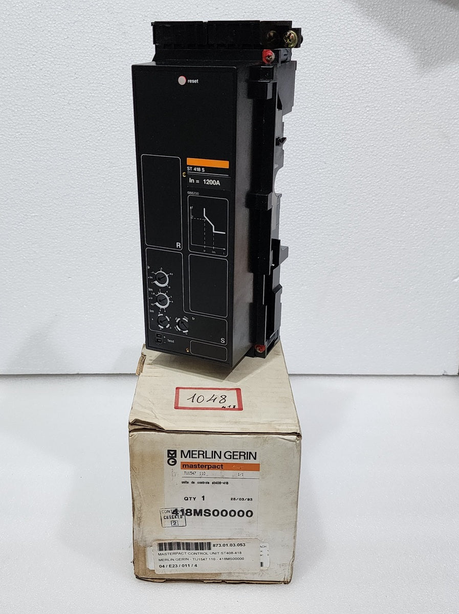 MERLIN GERIN ST 418 S MASTERPACT CONTROL UNIT TU1547 110 1200A