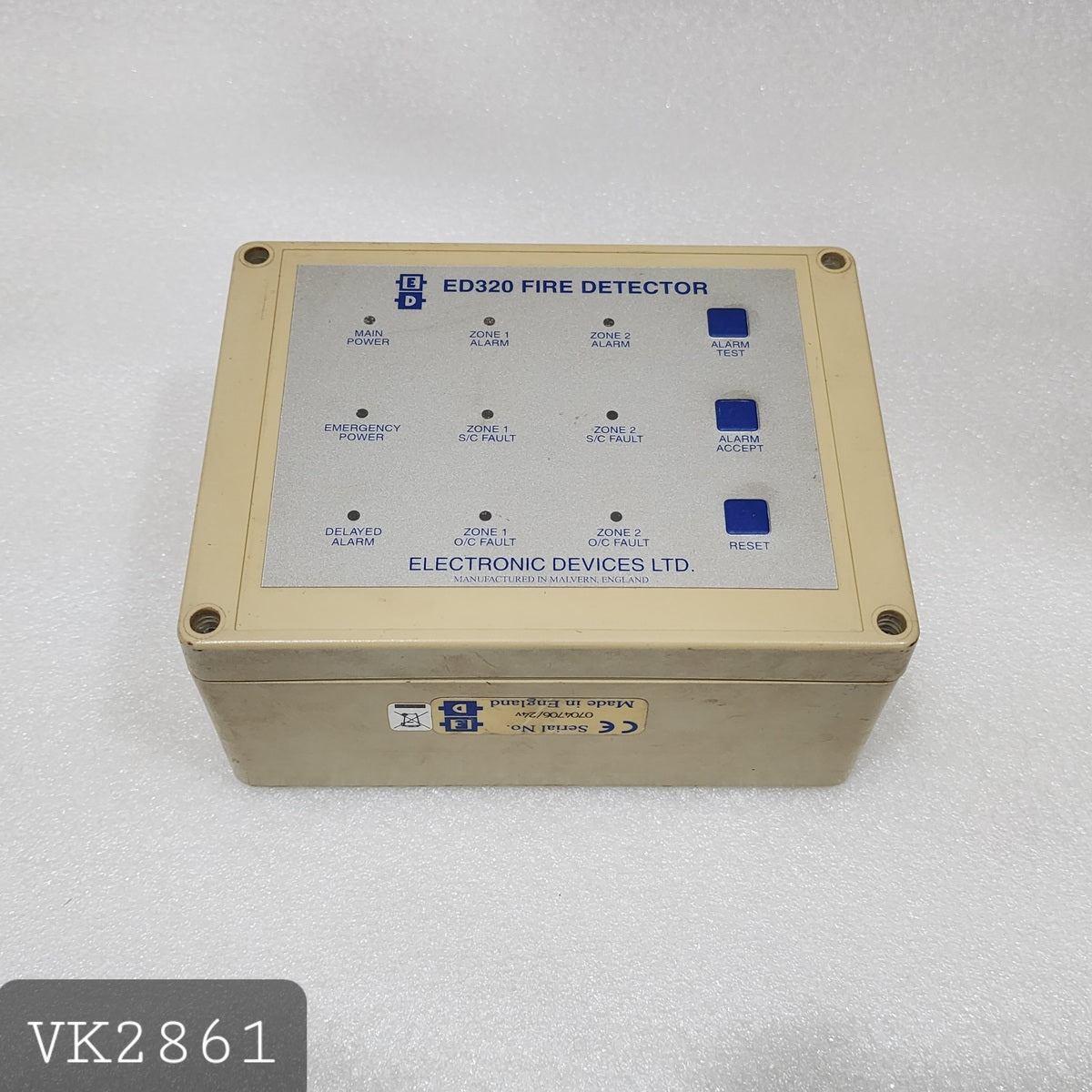 ELECTRONIC DEVICES LTD ED320 FIRE DETECTOR