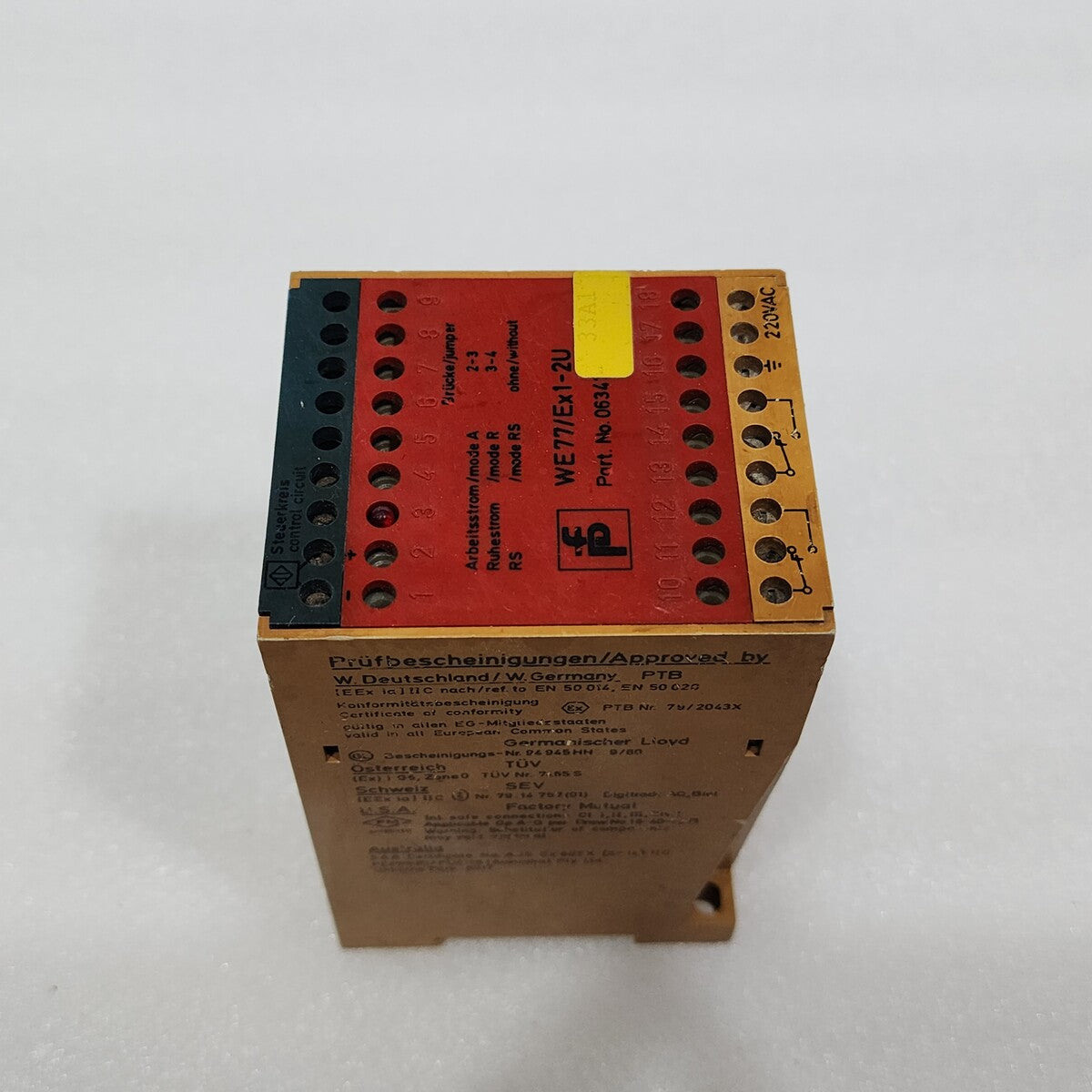 PEPPERL + FUCHS WE77/EX1-2U SWITCH AMPLIFIER 06341S