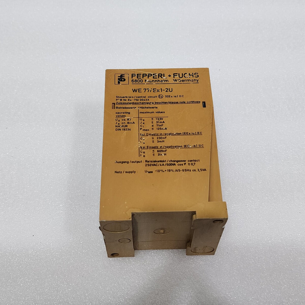 PEPPERL + FUCHS WE77/EX1-2U SWITCH AMPLIFIER 06341S