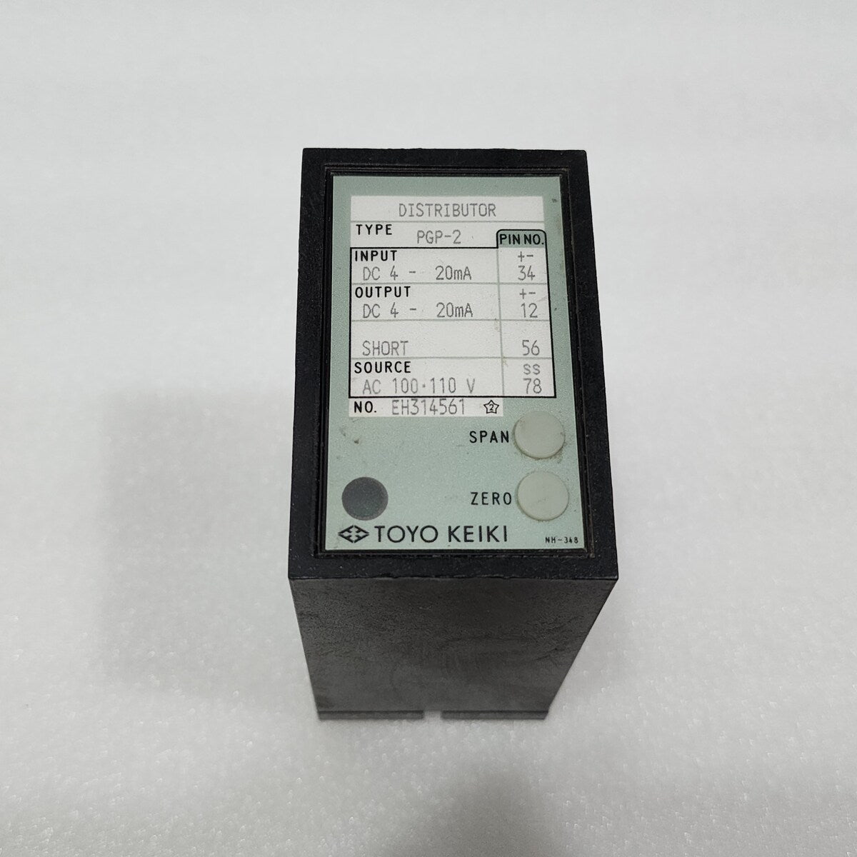 TOYO KEIKI PGP-2 DISTRIBUTOR 100-110V