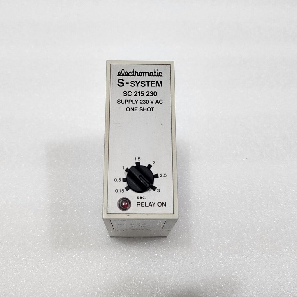 ELECTROMATIC S-SYSTEM SC 215 230 ONE SHOT RELAY 230VAC