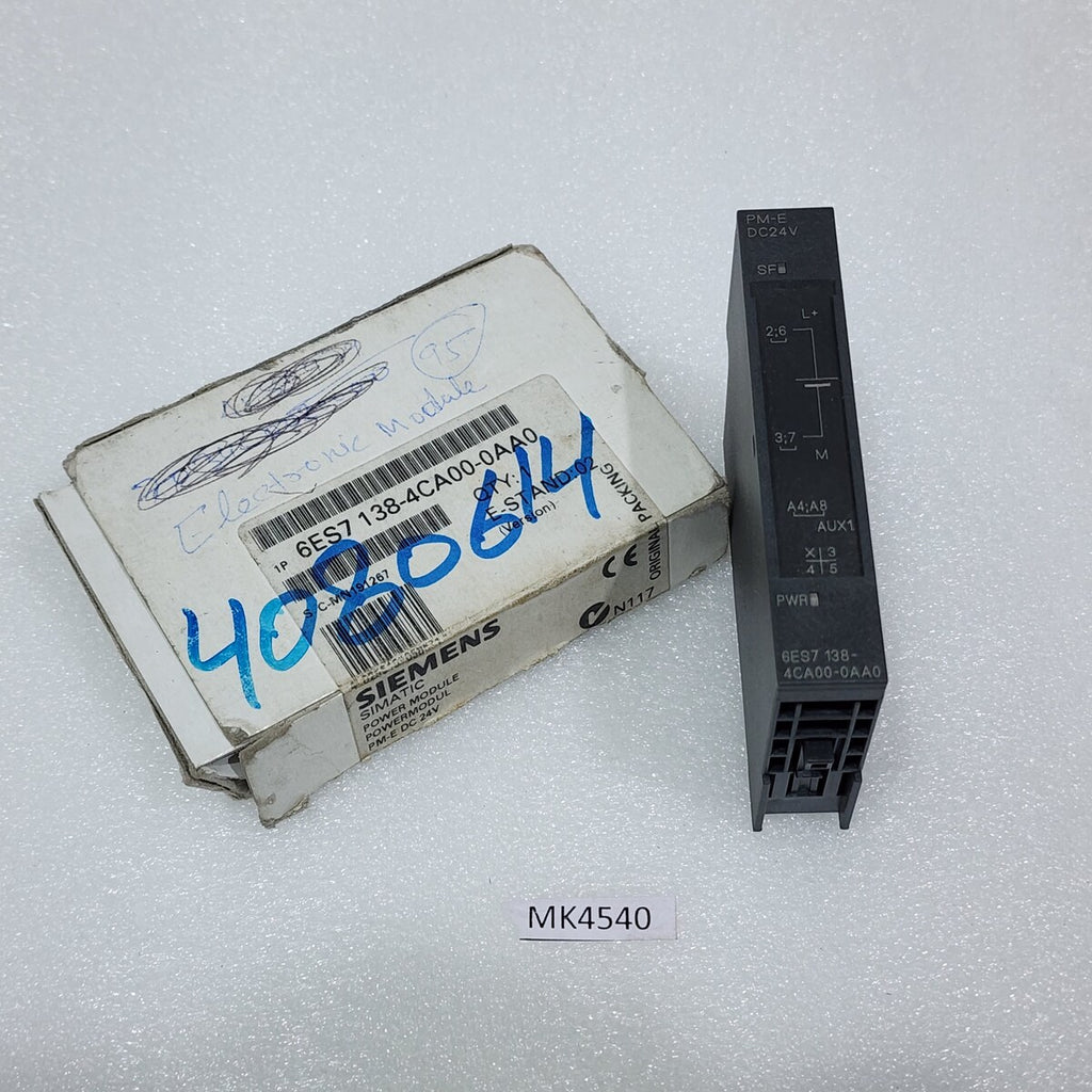 SIEMENS PM-E 6ES7 138-4CA00-0AA0 POWER INTERFACE MODULE