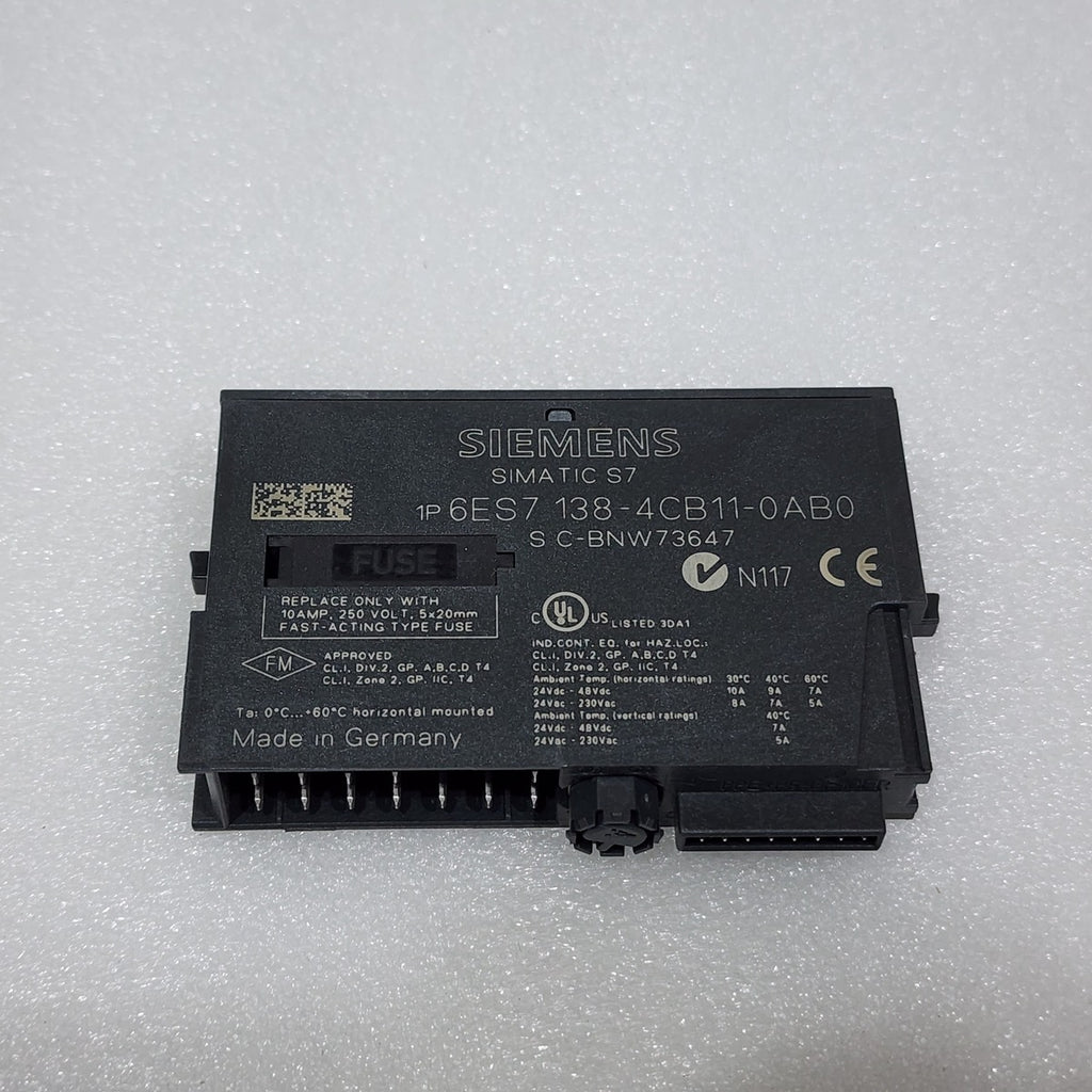 SIEMENS PM-E POWER INTERFACE MODULE 6ES7 138-4CB11-0AB0