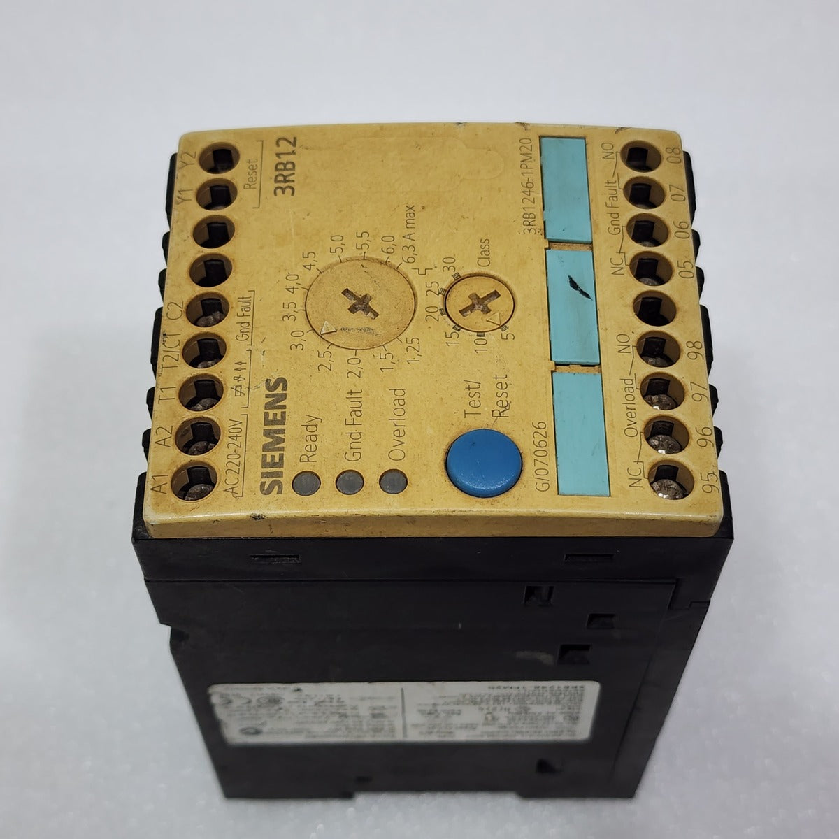 SIEMENS 3RB12 ELECTRONIC OVERLOAD RELAY 3RB1246-1PM20