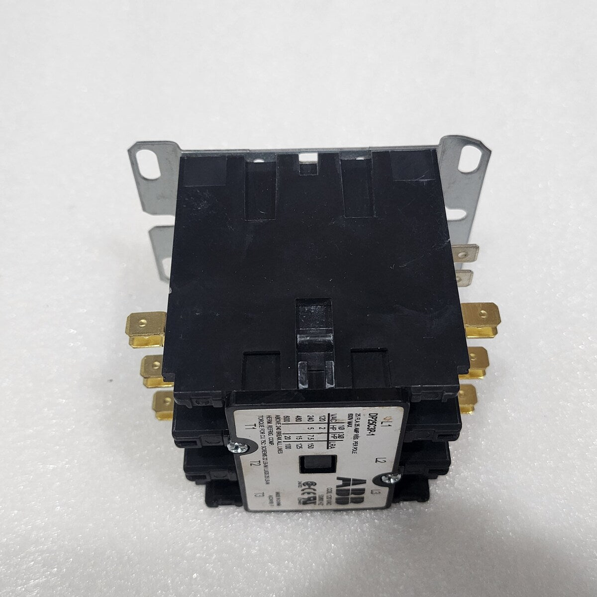 ABB DP25C3P-1 3-POLE DEFINITE PURPOSE CONTACTOR  COIL VOLTAGE 120V