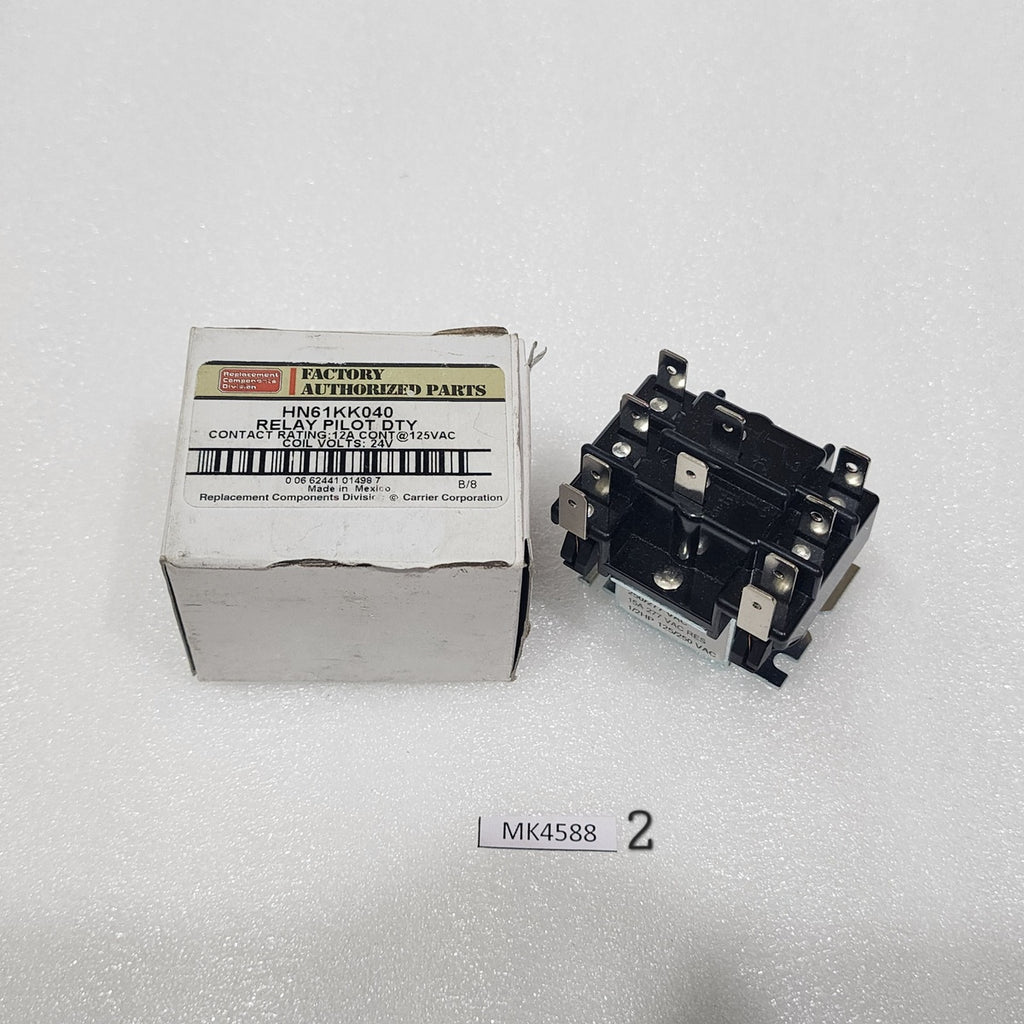 CARRIER CORPORATION HN61KK040 PILOT DUTY RELAY 12A 24V