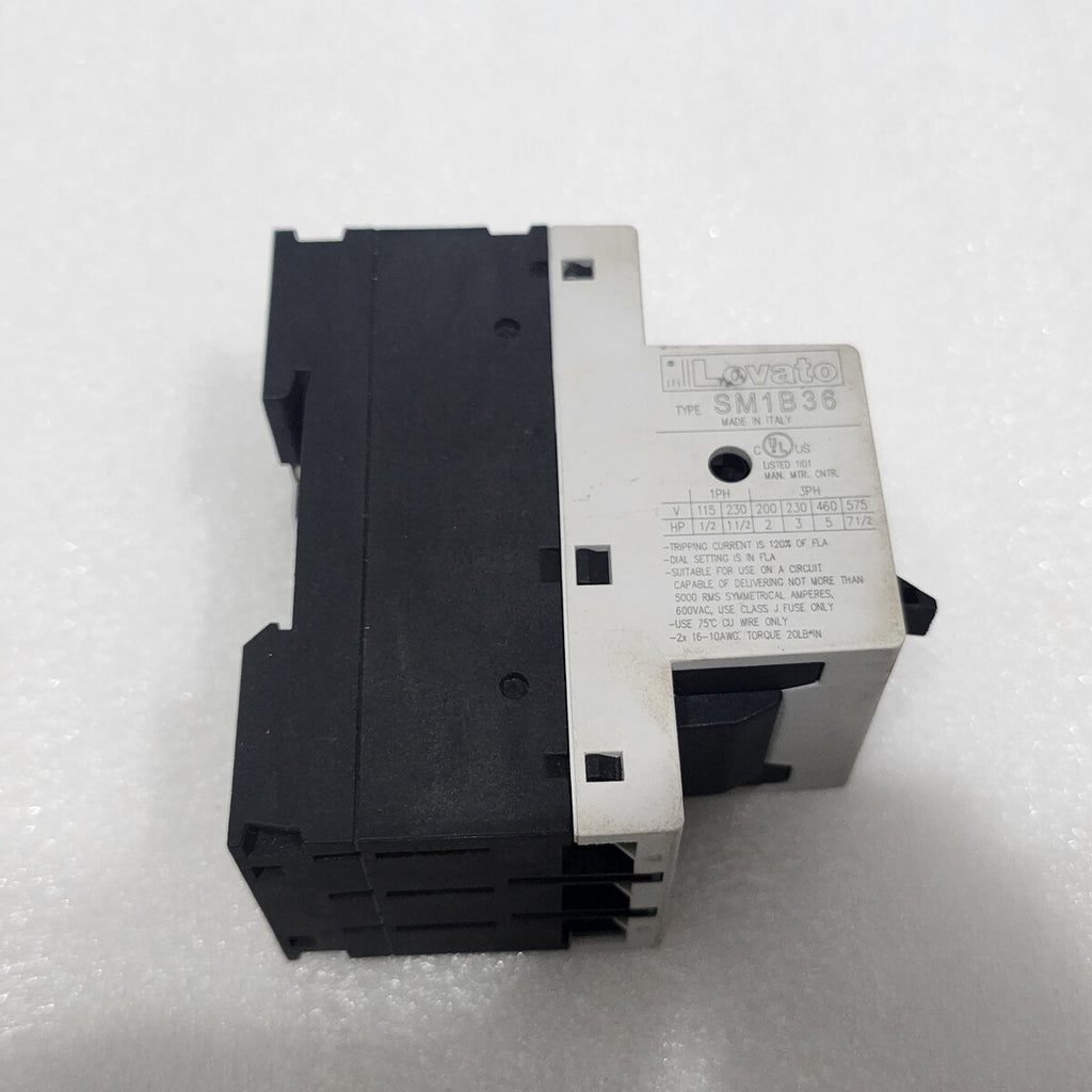 LOVATO SM1B 36 MOTOR PROTECTION CIRCUIT BREAKER 8.1-10A