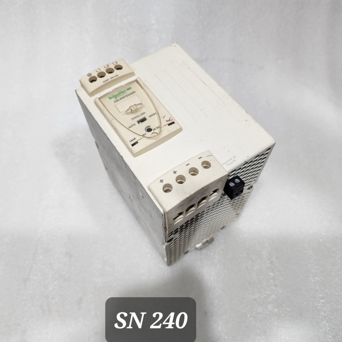 ABL8 WPS24200 3-PH REGULATED SWITCH POWER SUPPLY 24-28VDC 20-16.66A