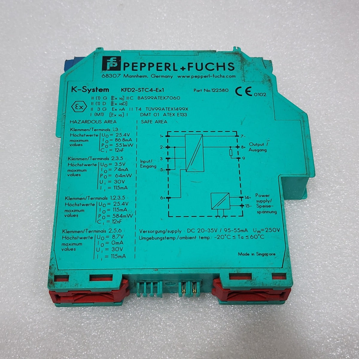 PEPPERL + FUCHS KFD2-STC4-EX1 SMART TRANSMITTER POWER SUPPLY 122580 LOT OF 2 UNI
