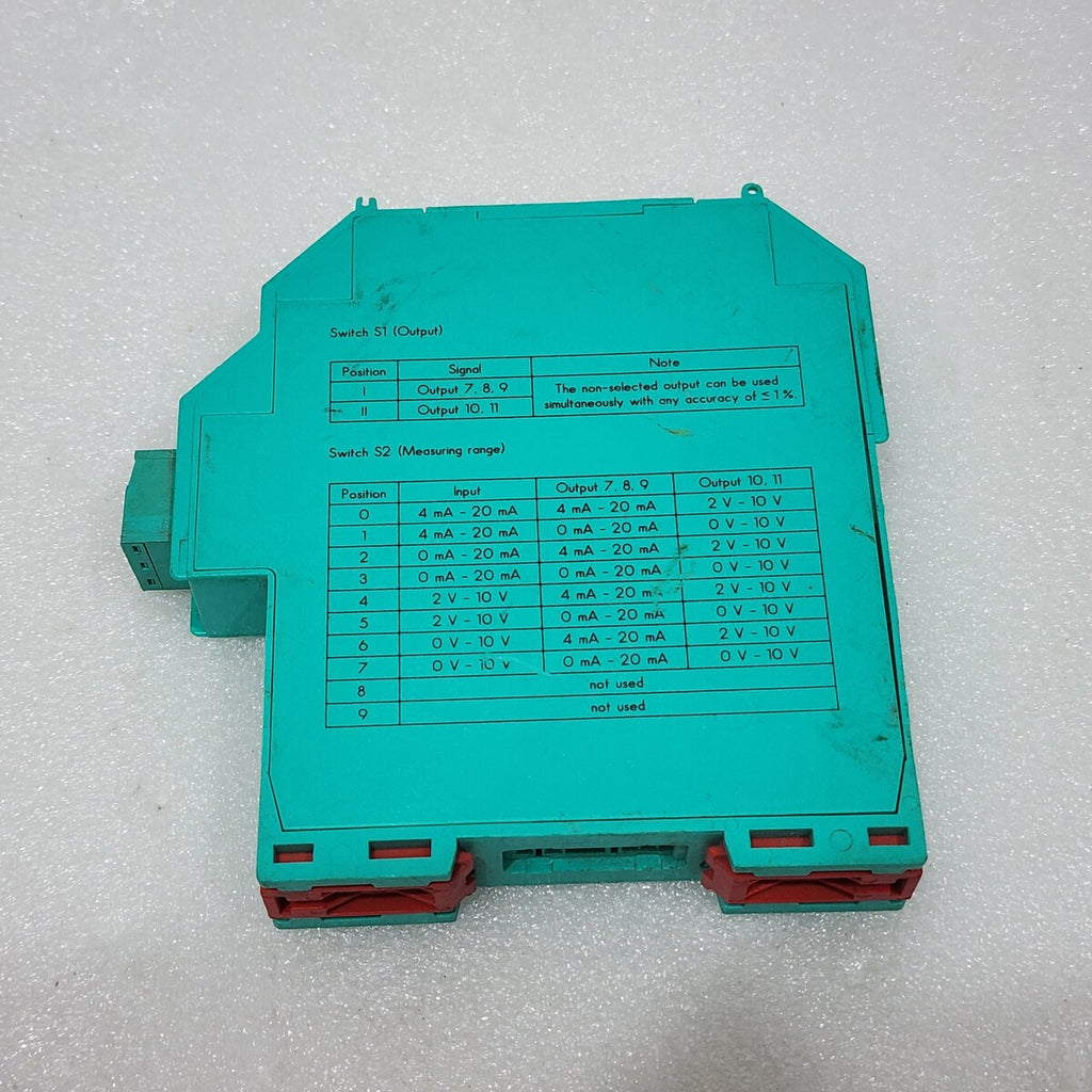 PEPPERL + FUCHS KFU8-VCR-1 TRANSMITTER POWERSUPPLY CONVERTER 211535