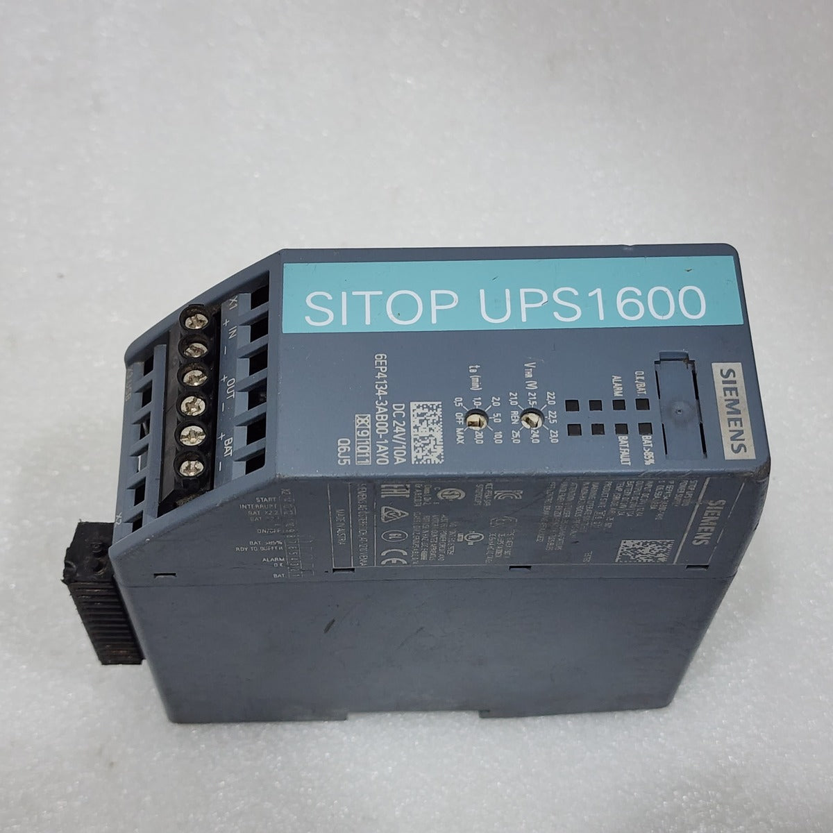 SIEMENS 6EP4134-3AB00-1AY0 SITOP UPS1600 POWER SUPPLY 24VDC 10A