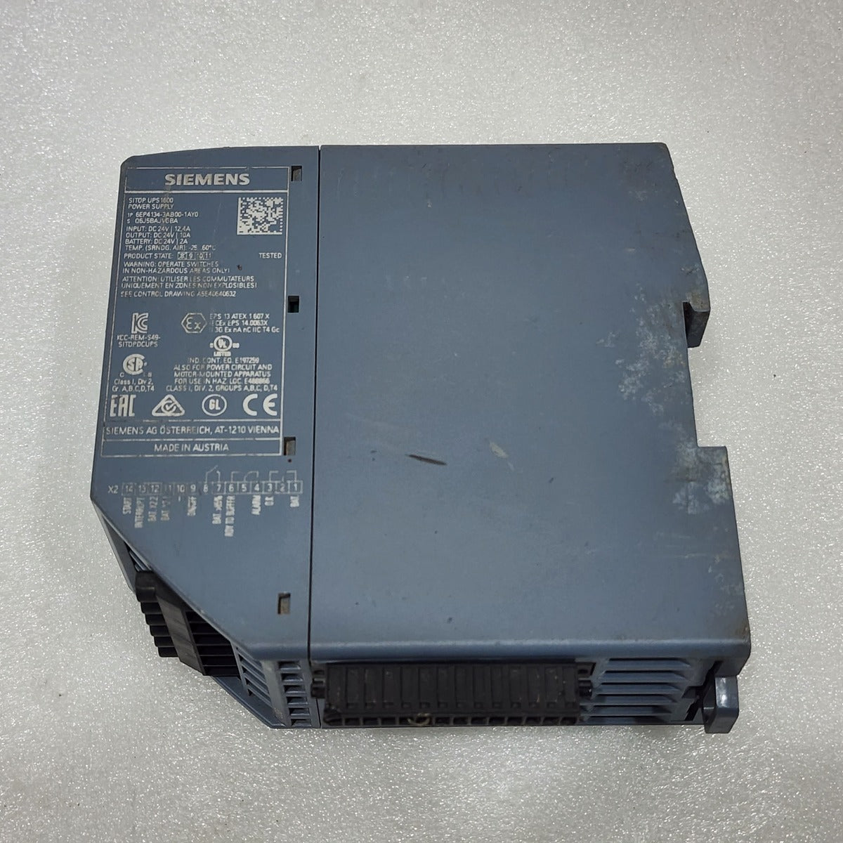 SIEMENS 6EP4134-3AB00-1AY0 SITOP UPS1600 POWER SUPPLY 24VDC 10A