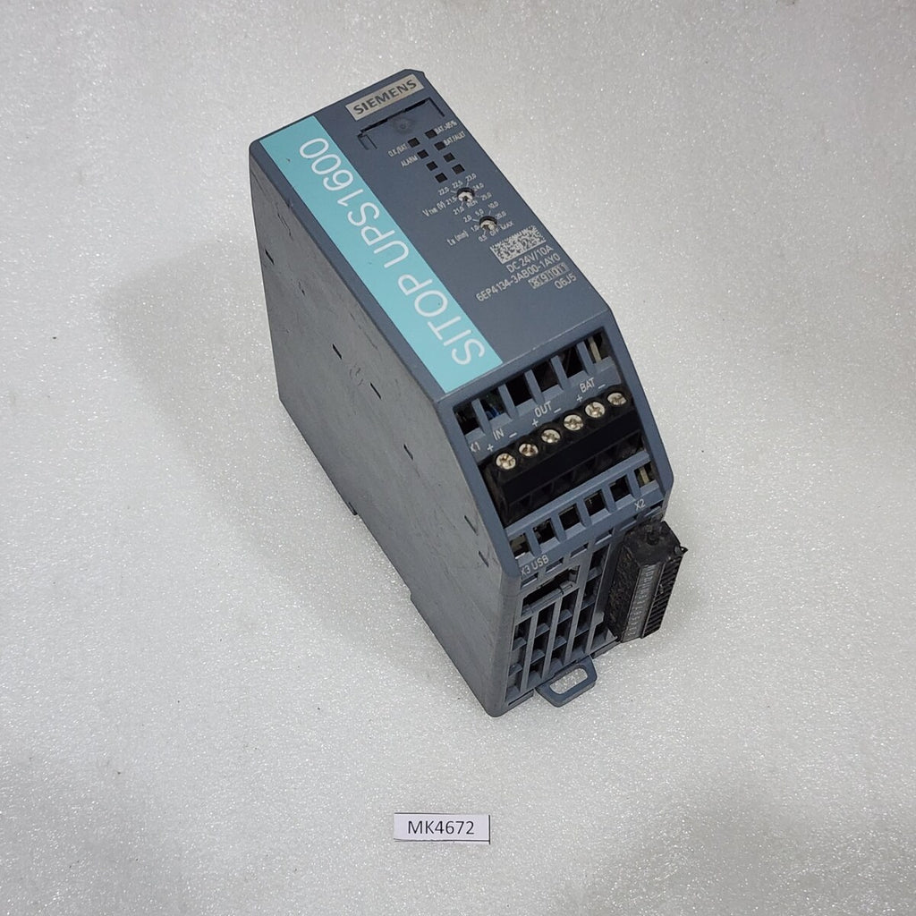 SIEMENS 6EP4134-3AB00-1AY0 SITOP UPS1600 POWER SUPPLY 24VDC 10A