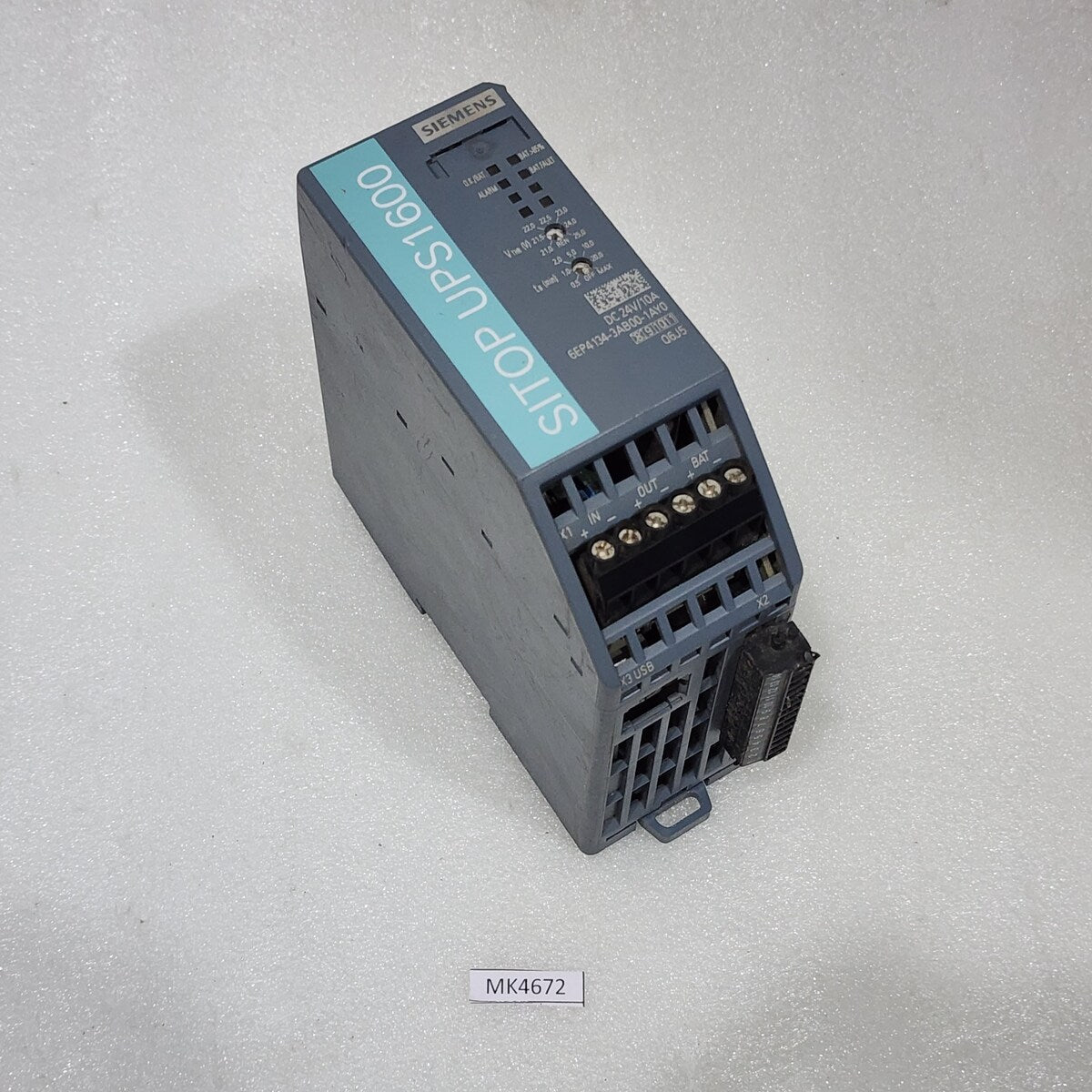 SIEMENS 6EP4134-3AB00-1AY0 SITOP UPS1600 POWER SUPPLY 24VDC 10A