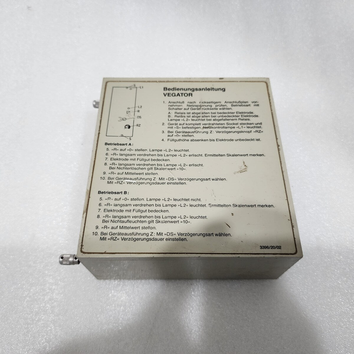 VEGATOR 420 LEVEL SWITCH
