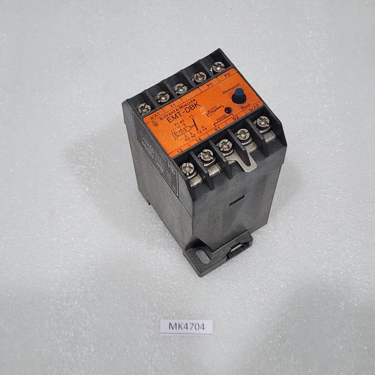 KLÖCKNER MOELLER EMT-DBK CONTROL RELAY | 220V AC | AUTO/HAND RESET MODULE