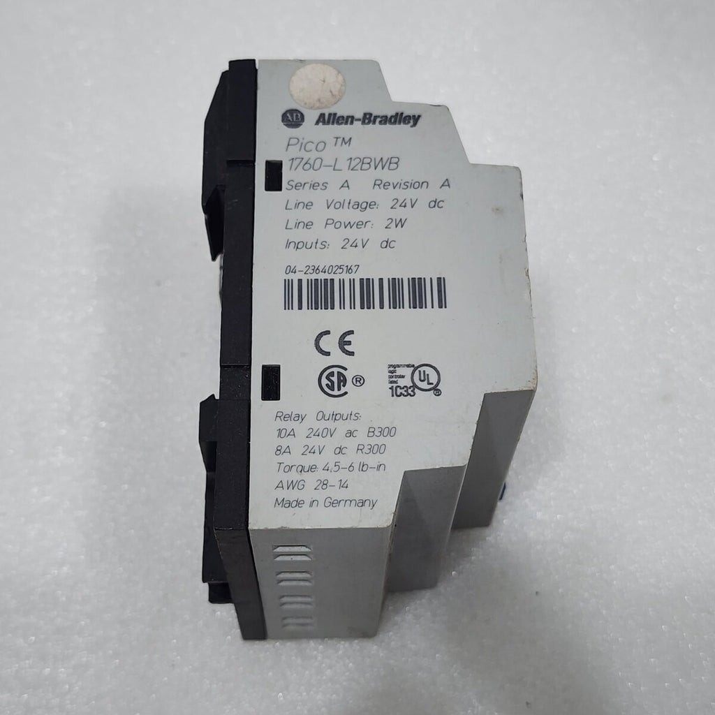 ALLEN BRADLEY CAT 1760-L12BWB PICO LOGIC CONTROLLER