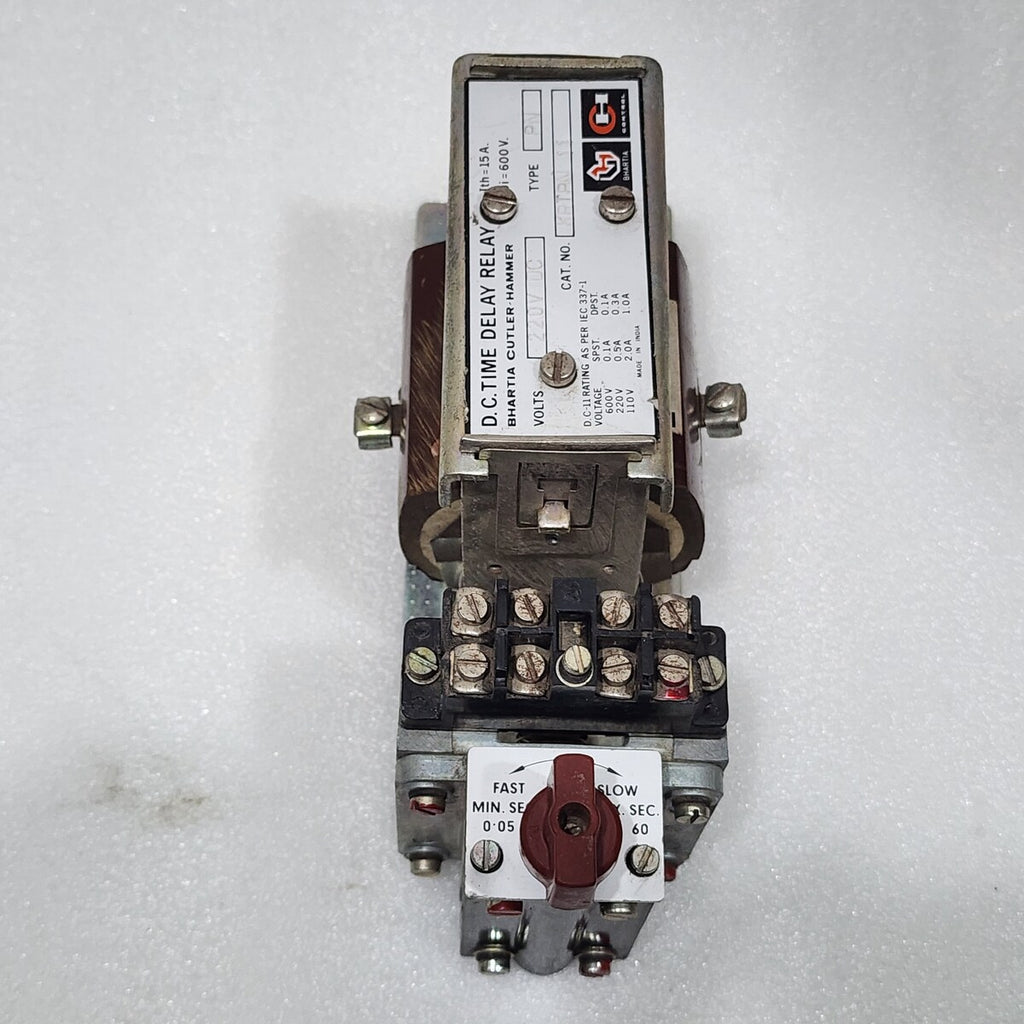 CUTLER HAMMER KRTPN 11  D.C. TIME DELAY RELAY COIL VOLTAGE 220VDC