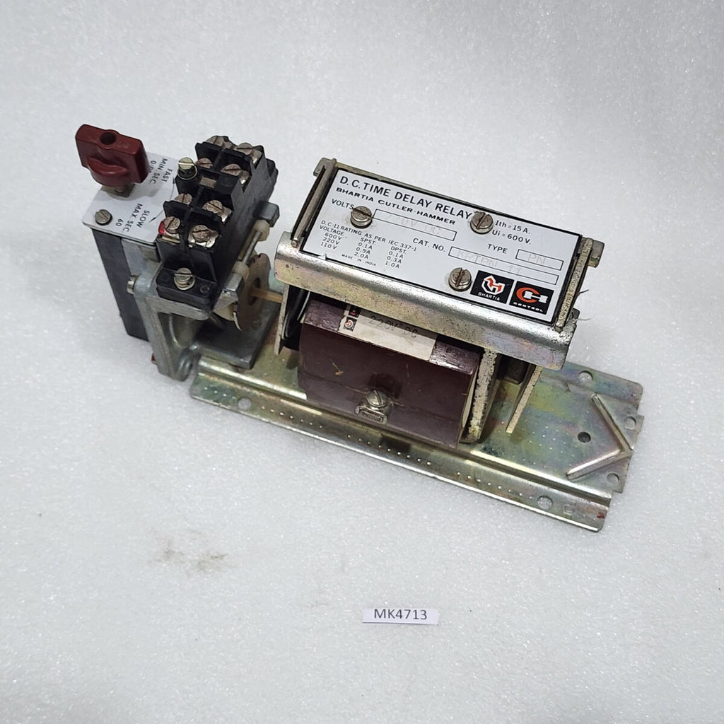 CUTLER HAMMER KRTPN 11  D.C. TIME DELAY RELAY COIL VOLTAGE 220VDC