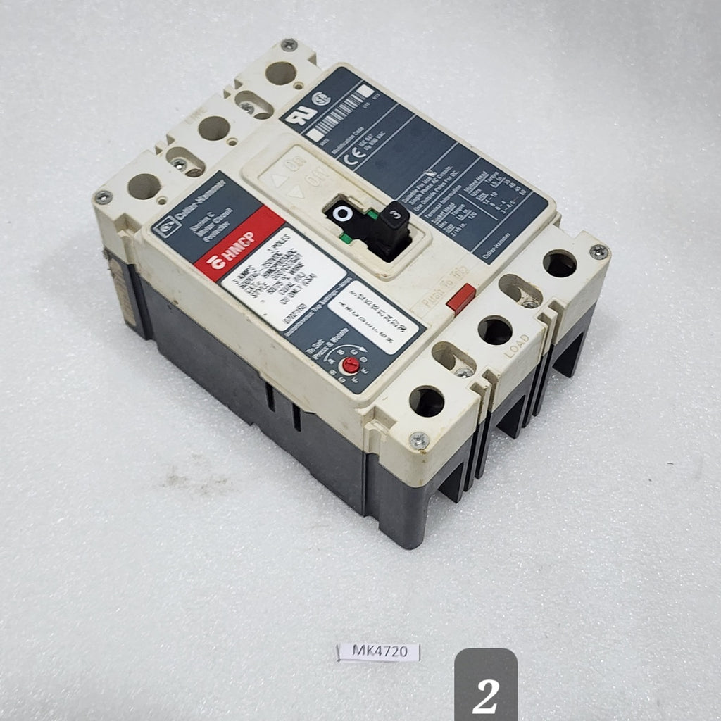 EATON CUTLER HAMMER HMCP003AOC 3A INDUSTRIAL CIRCUIT BREAKER 600VAC/250VDC HMCP