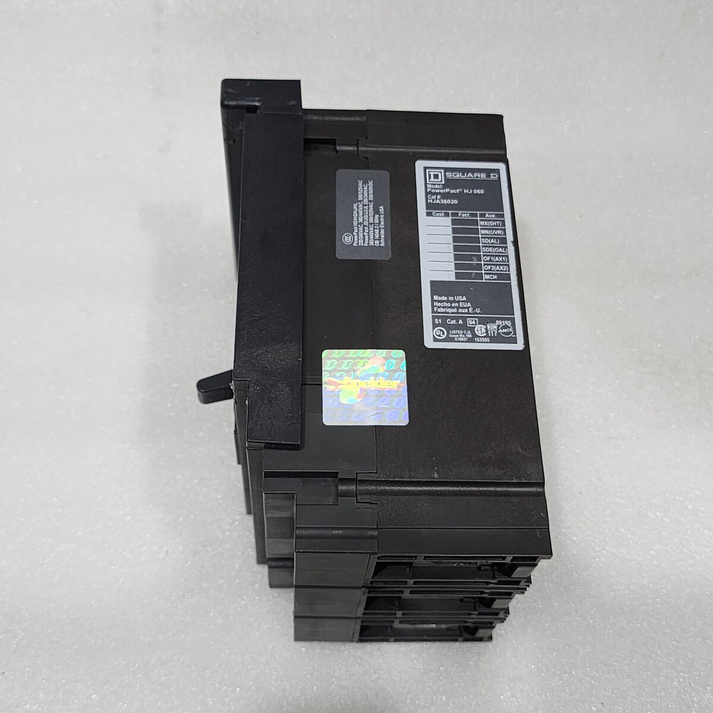 SQUARE D HJA36020 20A CIRCUIT BREAKER 480VAC 250VDC  POWERPACT HJ 060
