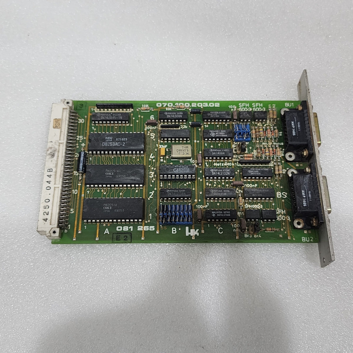 DEMATIC HK SYSTEMS 070.100.203.02 PLC BOARD 2 CHANNEL 081 265