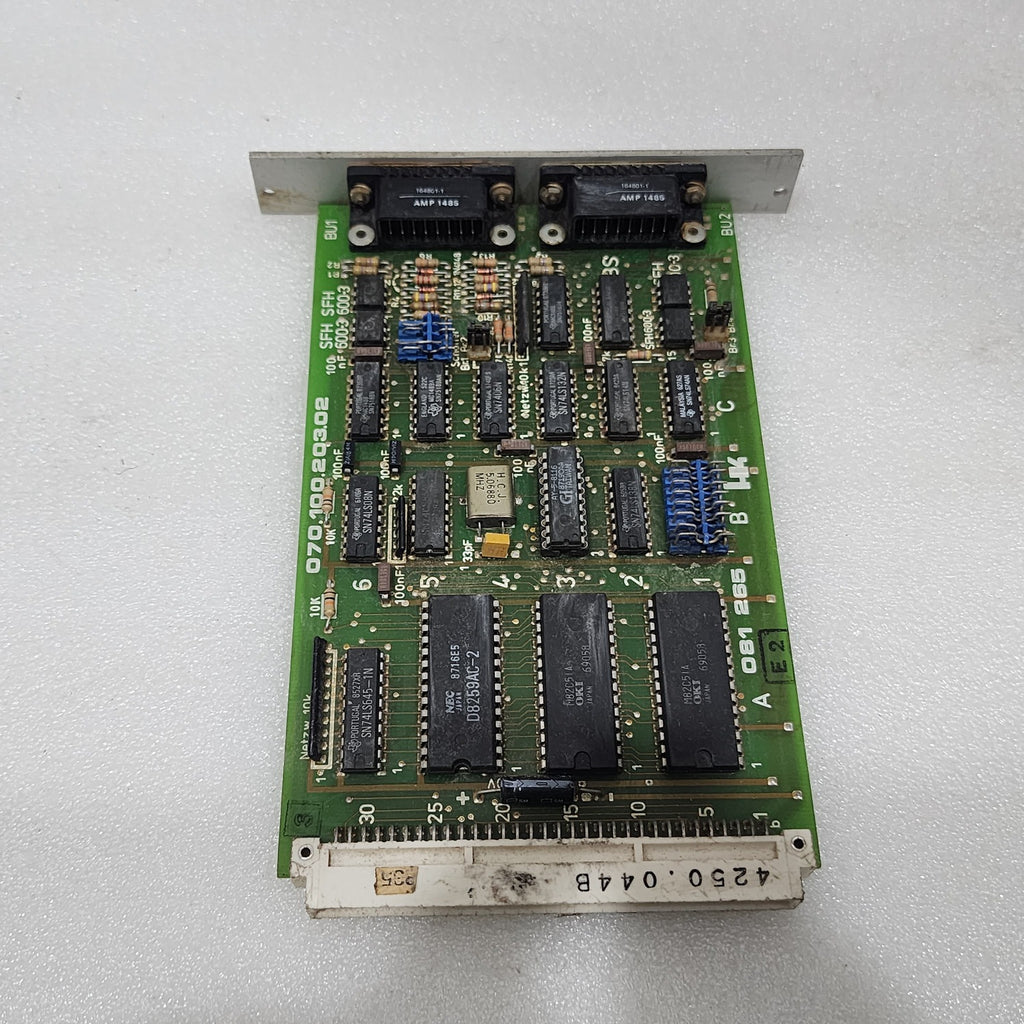 DEMATIC HK SYSTEMS 070.100.203.02 PLC BOARD 2 CHANNEL 081 265