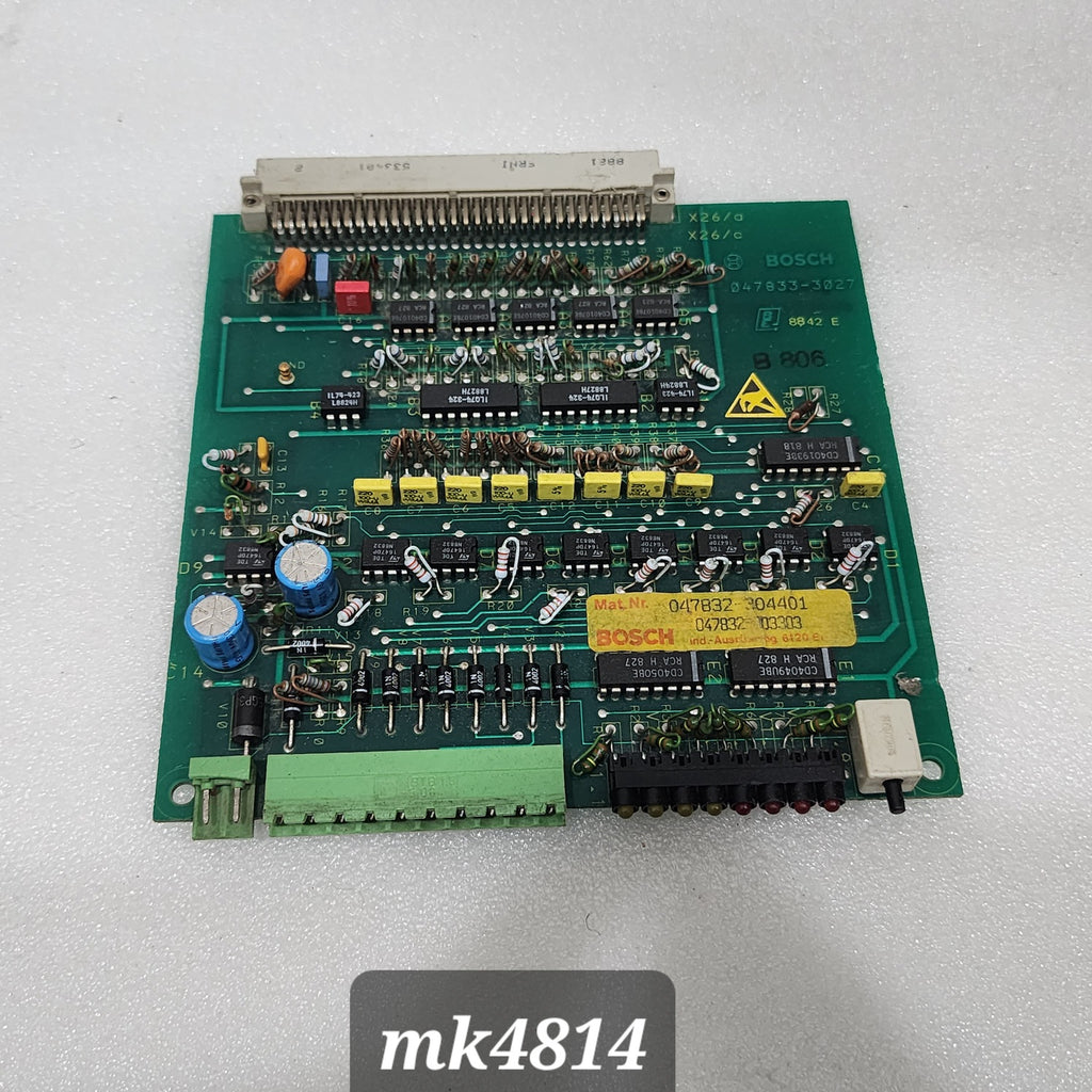BOSCH 047832-304401 SERVO DRIVE CONTROL BOARD 047833-3027
