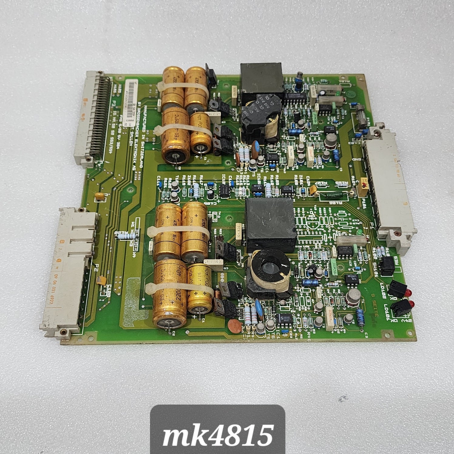 GROSSENBACHER ELEKTRONIK AG GELAG 809A FMS 5/88 5V 30A ID NR 50 50 553/554