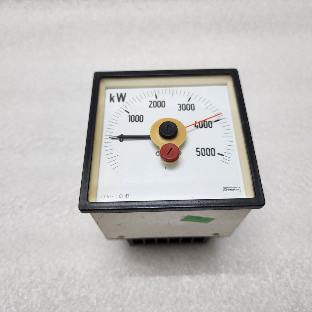 CROMPTON 244-216G-QQ-CD-ER kW METER 494409 1 430258-1 L/L VT RATIO 13.8K/120V CT