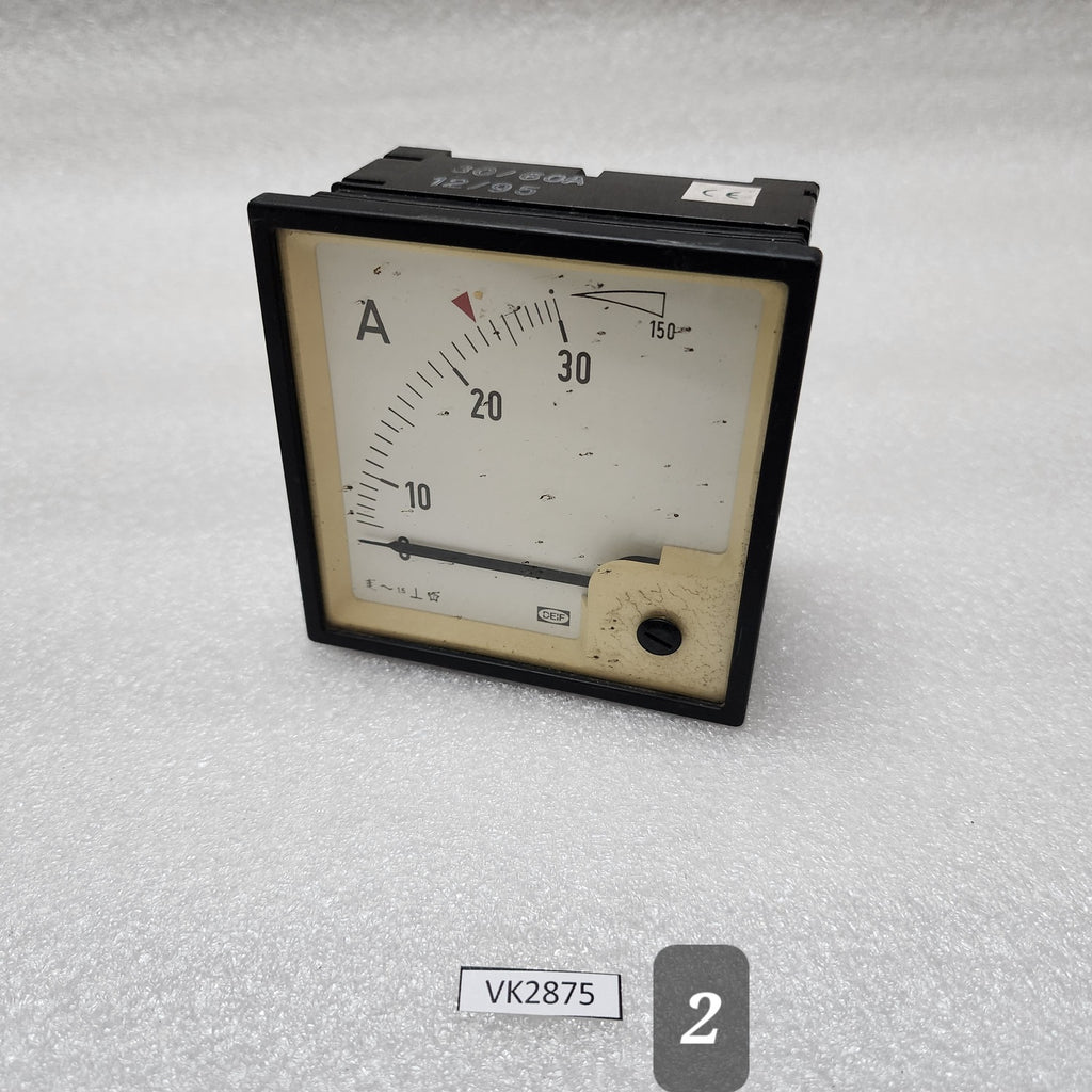DEIF AMMETER SCALE 0-30A X 5